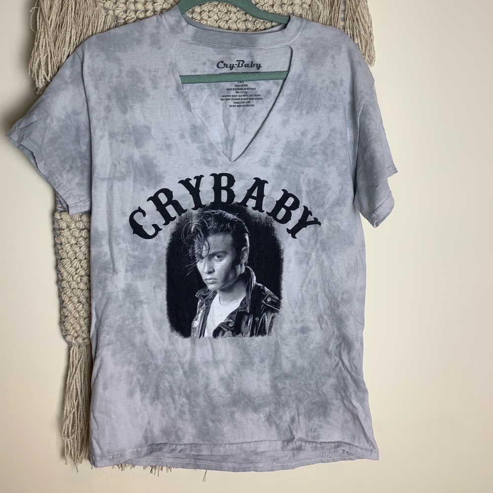 Cry Baby Johnny Dell Cutout T-shirt Size Medium